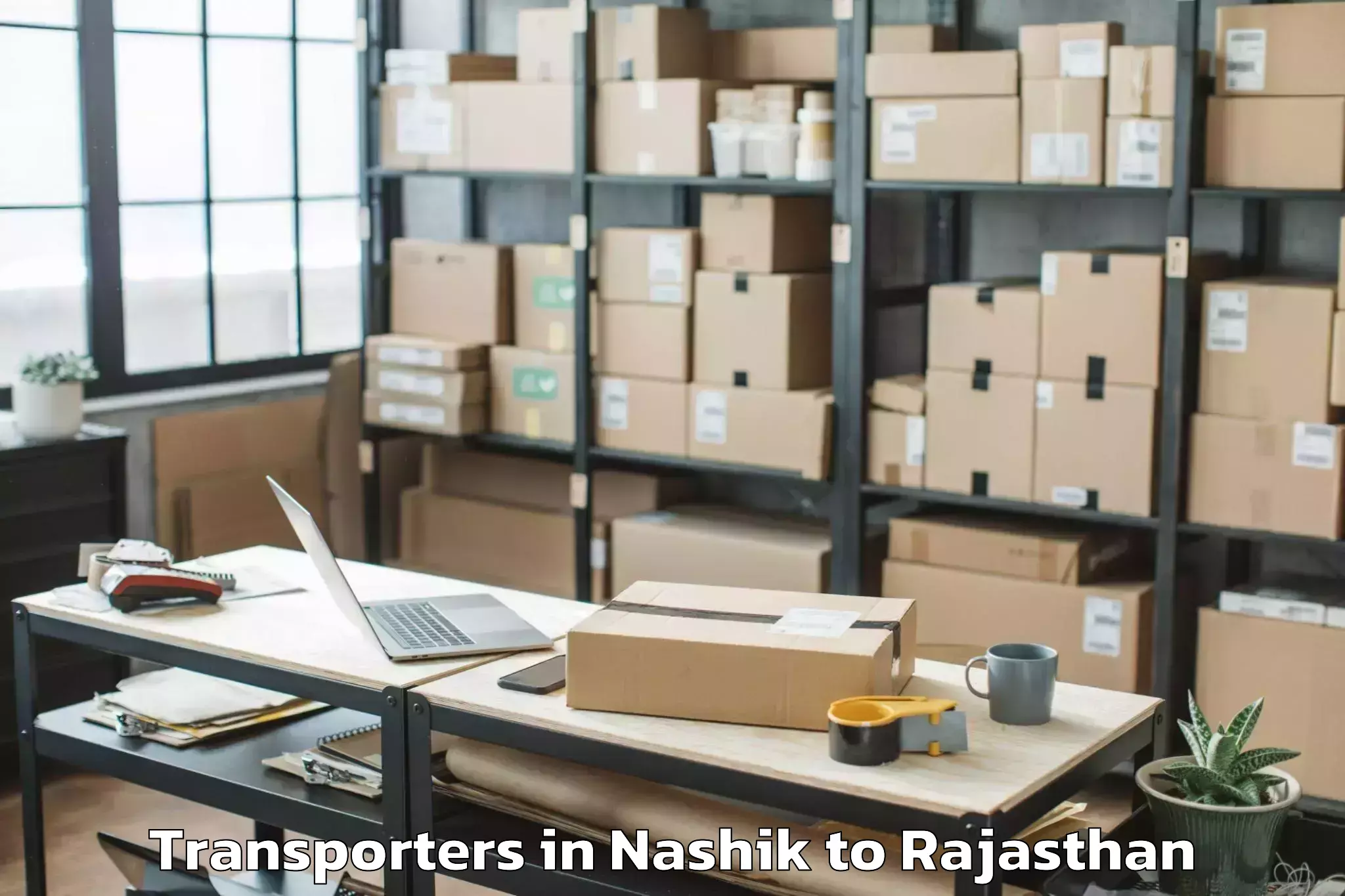 Book Nashik to Balaran Transporters Online